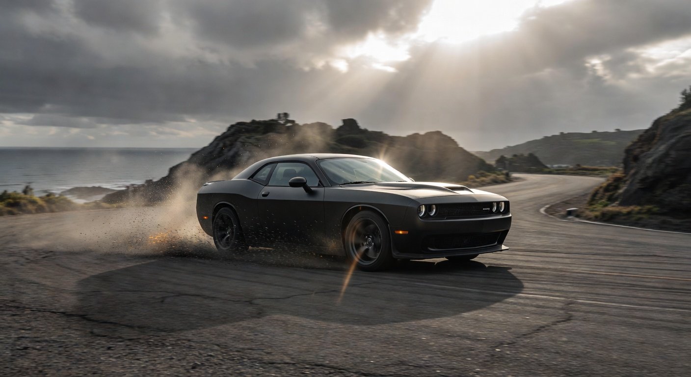 infinitemike87 Dodge Challenger Hellcat, driving the road, photography, daytime, fc5a5e25-5bf8-480a-90e2-9d7047c88ff9