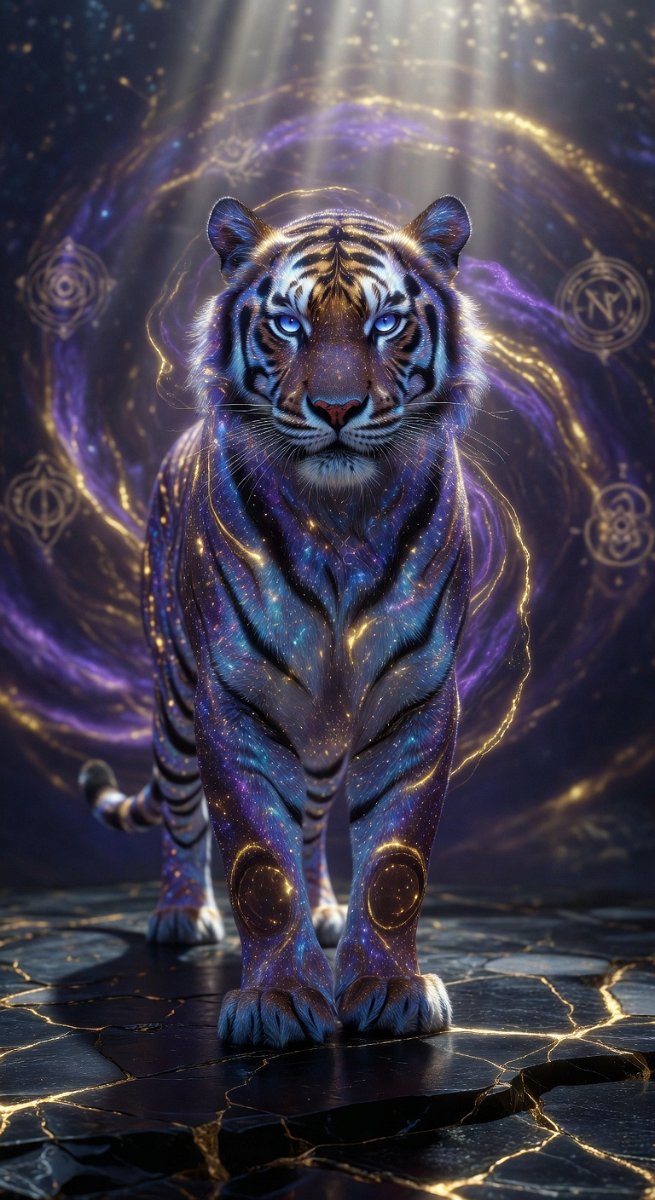 infinitemike87 Mystical Tiger, spiritual guardian of soul mysteries, hyperrealis 7488ce6c-9f00-4195-a445-af3d9fbd5520