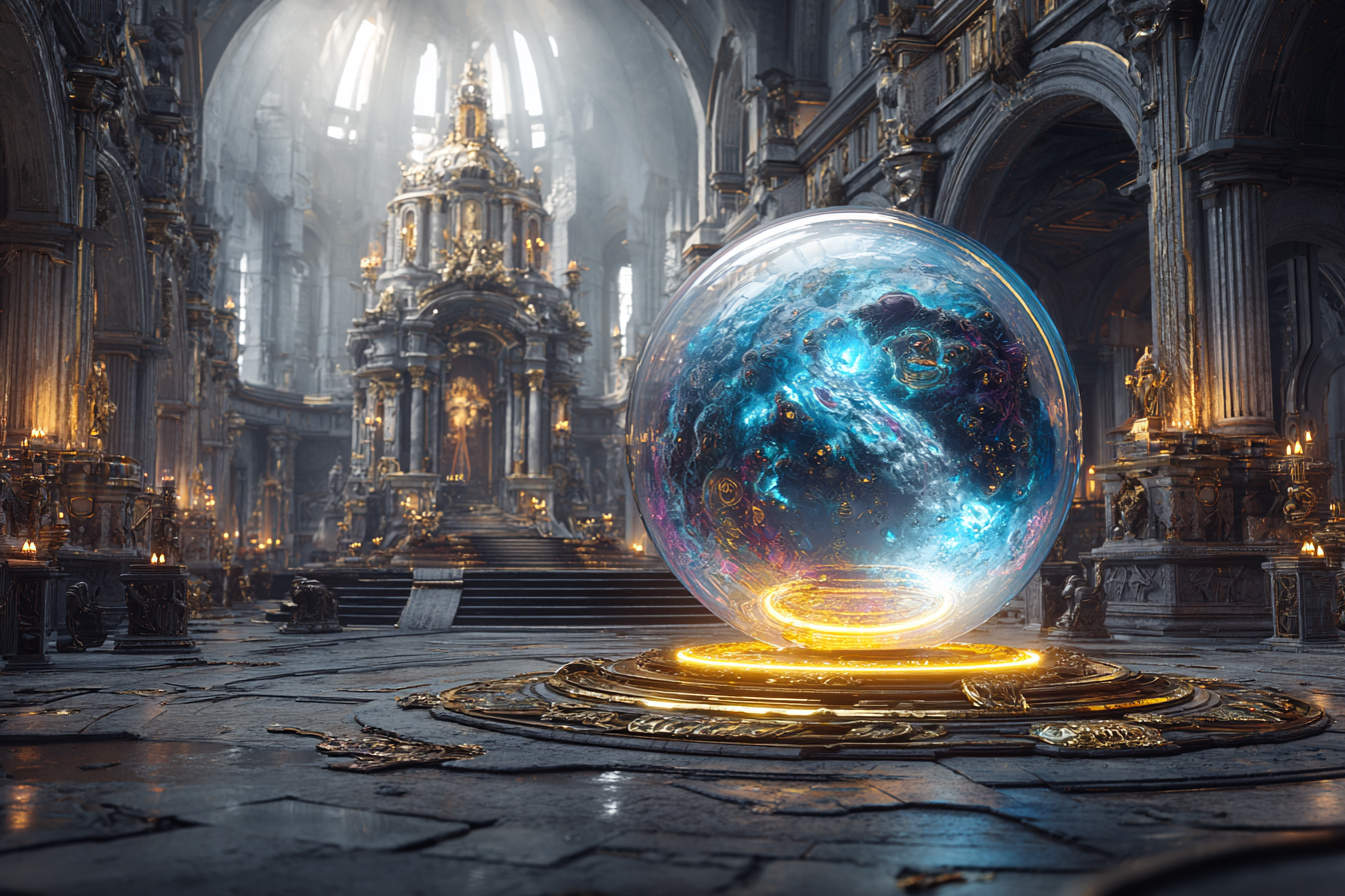 quietlight 3D fractal world and architecture hyperrealistic o adb82a0a-7e81-483a-aaa5-0903e48c58ac 0