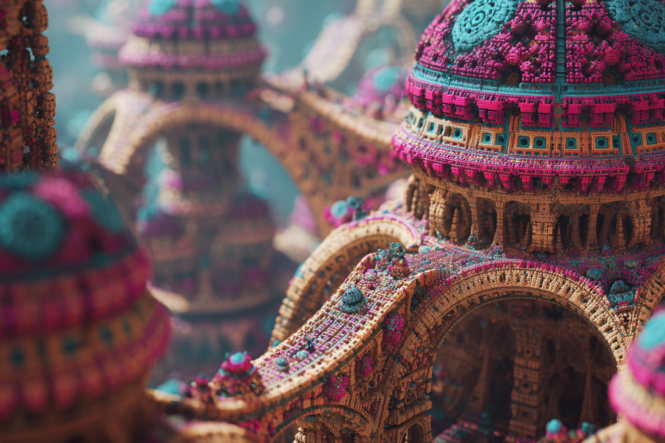 quietlight 3D fractal world architecture entwined with intric 92785a05-d7b4-4bef-82a9-dfc96dee08c0 1