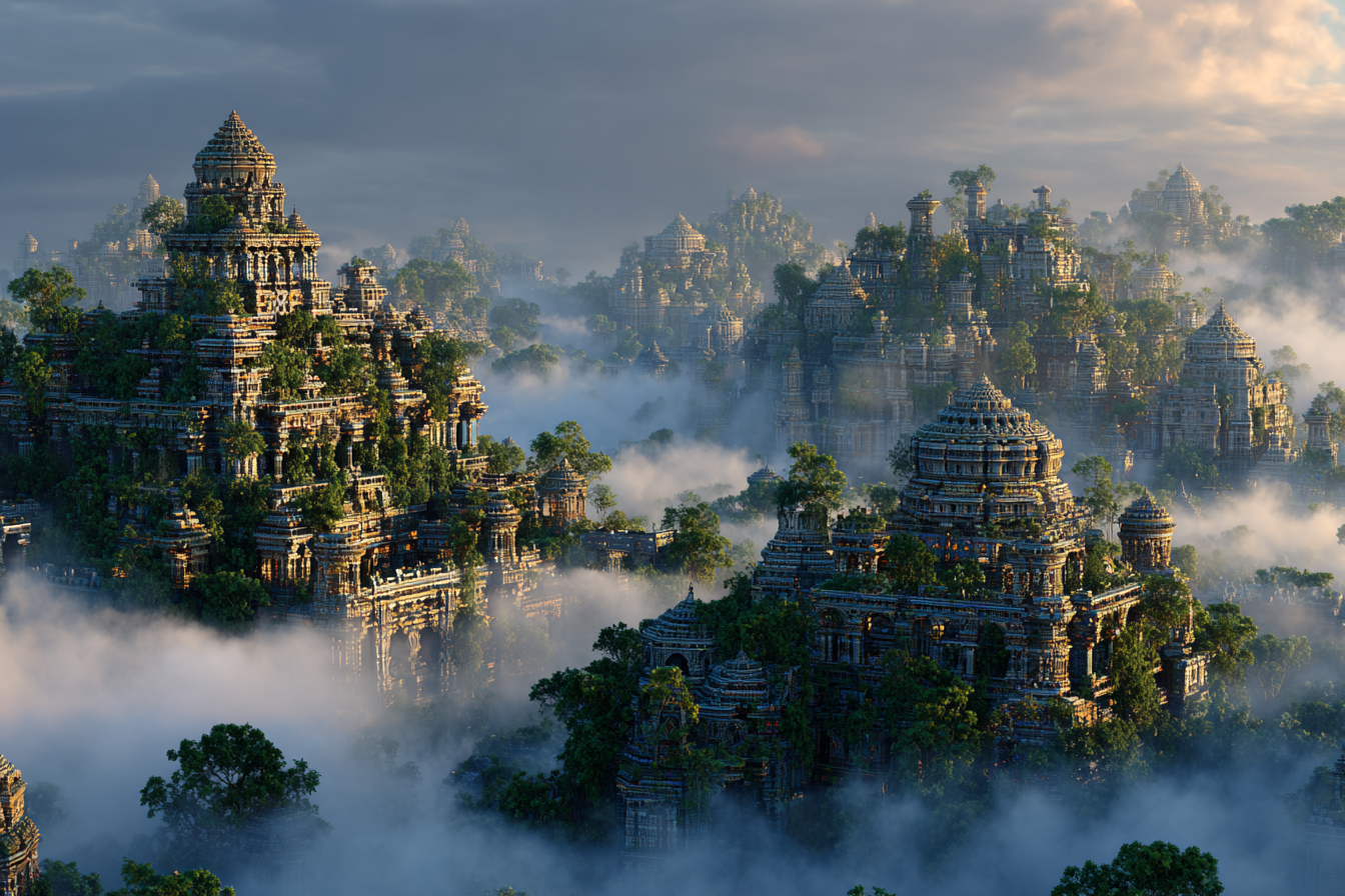 quietlight 3D fractal world architecture entwined with intric ddd3cfdc-ef0c-467f-94fb-b7e3df00a14d 0