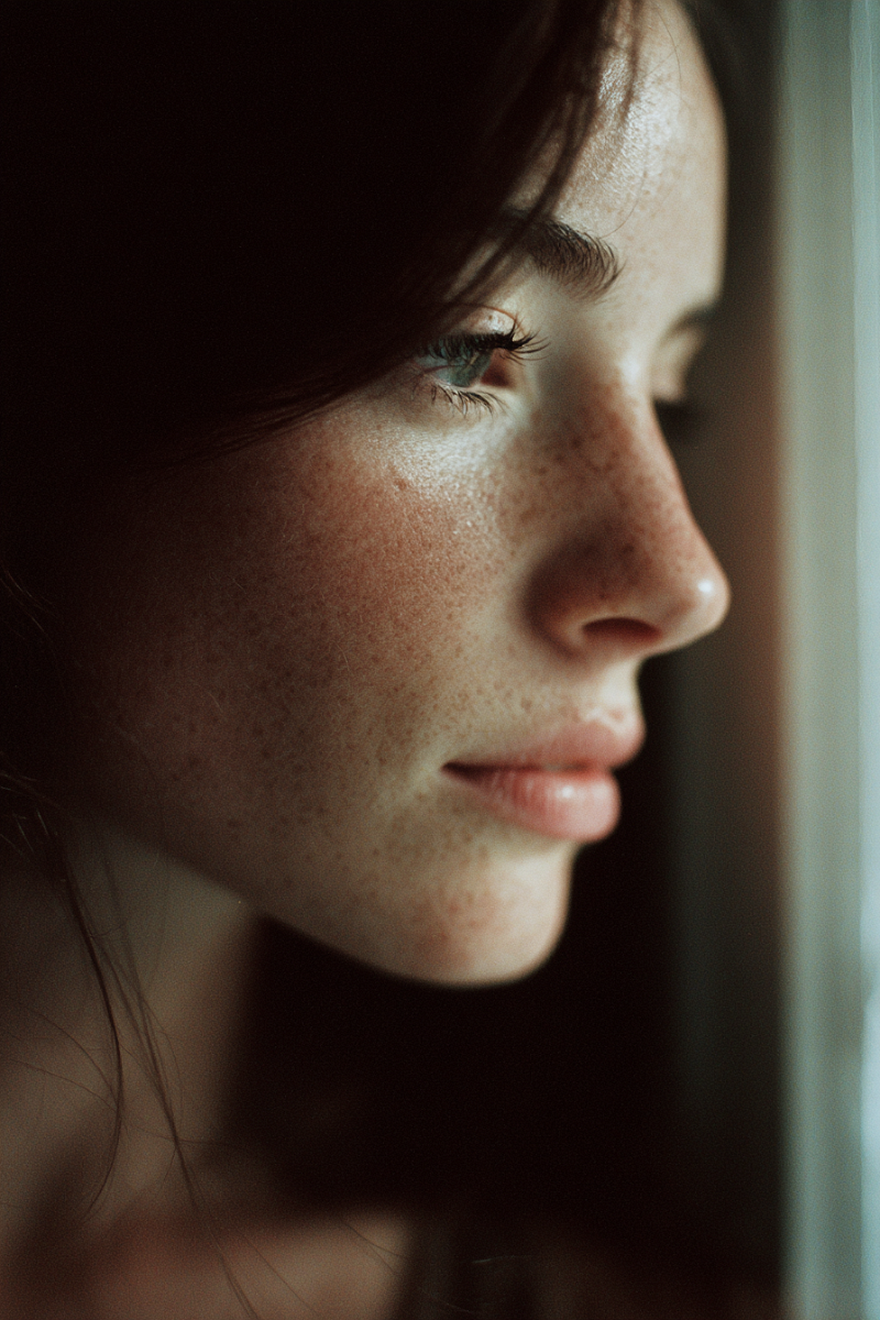 quietlight Ethereal portrait of a woman standing beside a win 3818b587-344d-451a-bfc1-711f3696f48e 1