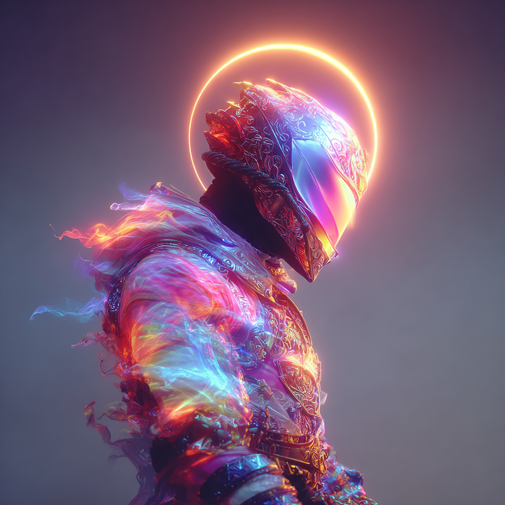 quietlight headless rider with intricate patterns armour glow cf560936-5018-46e3-b9f3-b9362caed794 2