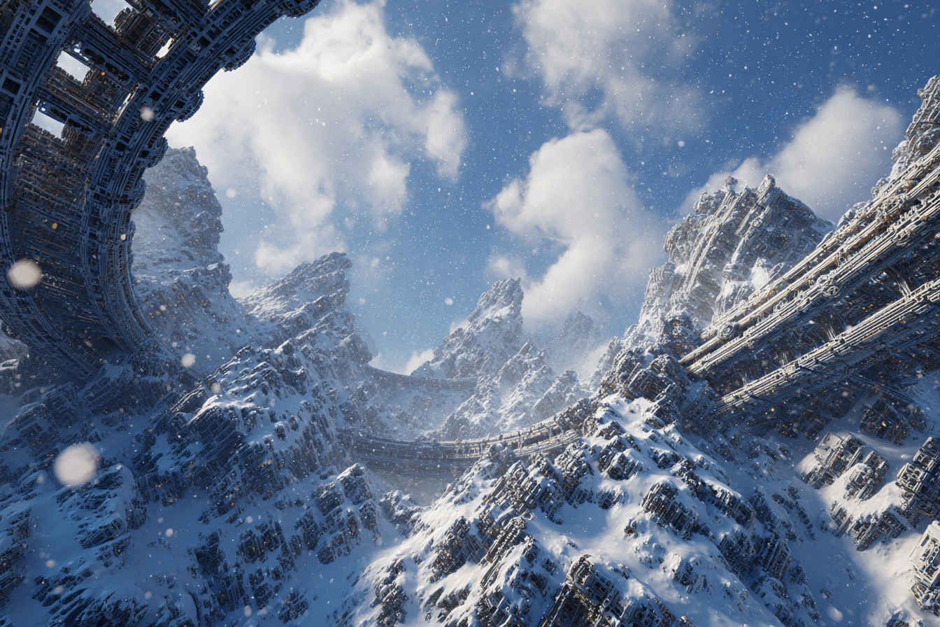 quietlight mountain 3D fractal world architecture entwined wi c0aa87c7-8f5a-43a3-a6ad-455e742ba576 3