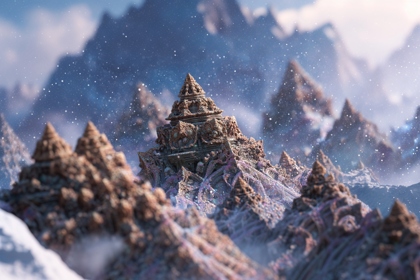 quietlight mountain 3D fractal world architecture entwined wi cebee162-5207-40c4-8517-d869aa8d5c69 0