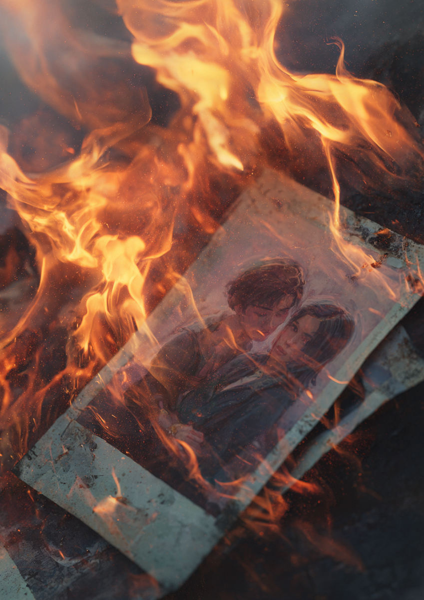 u1127339427 A burning photograph where memories of friends an 1a1da93b-b61b-4926-8a90-138c89178dc8 3