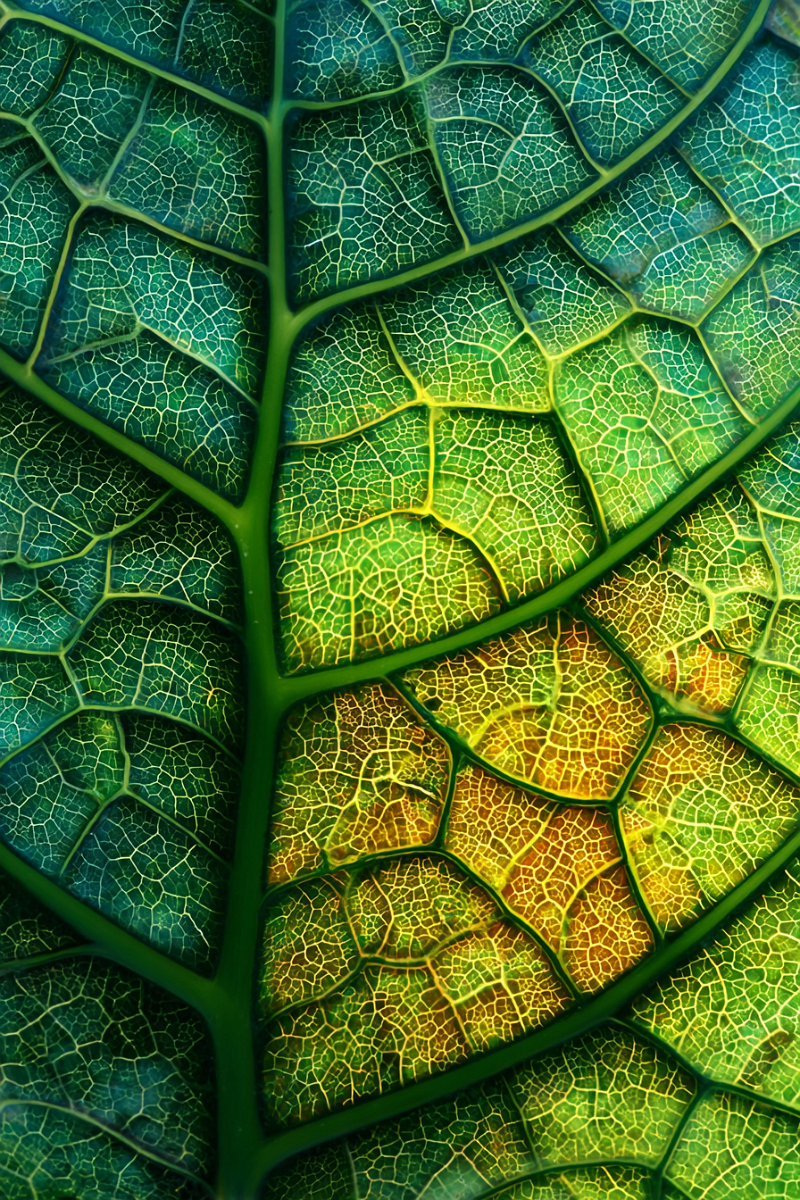 u1127339427 Extreme detail view of leaf structure photorealis 4b3b6ebb-3987-4f99-a6bd-e500c4682b52 3