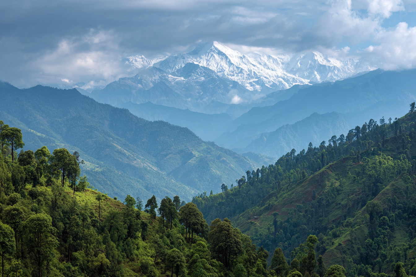 u1127339427 Nepal forests with Himalaya hilltops in backgroun b235a59f-081f-4a2a-b67e-296156c4e285 3