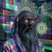 infinitemike87 The cyber Guru, portrait photography, crisp details, vibrant colo 7c13acd2-e3ca-4850-a6eb-d05689218a04