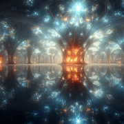 quietlight 3D fractal world and architecture hyperrealistic o 407b90ff-715b-4472-87dc-7fb15f07bee1 0