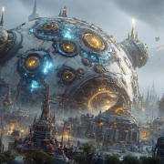 quietlight 3D fractal world and architecture hyperrealistic o adb82a0a-7e81-483a-aaa5-0903e48c58ac 2