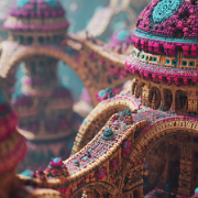 quietlight 3D fractal world architecture entwined with intric 92785a05-d7b4-4bef-82a9-dfc96dee08c0 1