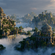 quietlight 3D fractal world architecture entwined with intric ddd3cfdc-ef0c-467f-94fb-b7e3df00a14d 0