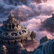 quietlight 3D fractal world architecture entwined with intric ddd3cfdc-ef0c-467f-94fb-b7e3df00a14d 3