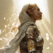 quietlight Elven warrior queen wearing ornate silver armor gl 64fba3dd-5546-4558-8491-7bd058060035 2