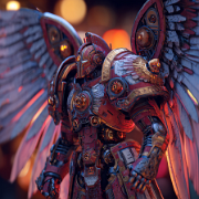 quietlight Galactic Guardian God with cybernetic wings sci-fi 668c18a0-6b02-4fd8-9721-88e0b9072074 2