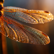 quietlight Macro photograph of a dew-covered dragonfly wing e 2798bd63-8f1f-4f90-9350-dd78ca25aff1 3
