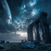 quietlight giant sacred monument of Ancestors nebulae and pla 160c7d14-de95-40ac-9a1f-998566c70b8d 0