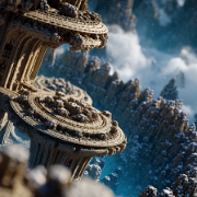 quietlight mountain 3D fractal world architecture entwined wi c0aa87c7-8f5a-43a3-a6ad-455e742ba576 0