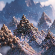 quietlight mountain 3D fractal world architecture entwined wi cebee162-5207-40c4-8517-d869aa8d5c69 0