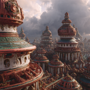 quietlight near-sea 3D fractal world architectural complex en 6f53549e-6e99-40d9-9a83-0dc7ccd87fb8 0