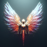 quietlight winged ceramic sacred knight with intricate patter d0873cad-2a48-4076-85cb-f5c985014233 0