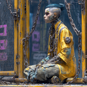 u1127339427 Enclosed in cyber chains epic dystopian biopunk d dc88c65a-e050-4b54-a6c9-ae9f394441c9 2