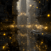 u1127339427 endless space filled with golden-white volumetric a 743b5b47-d0db-417a-8672-9dbec87c12e1